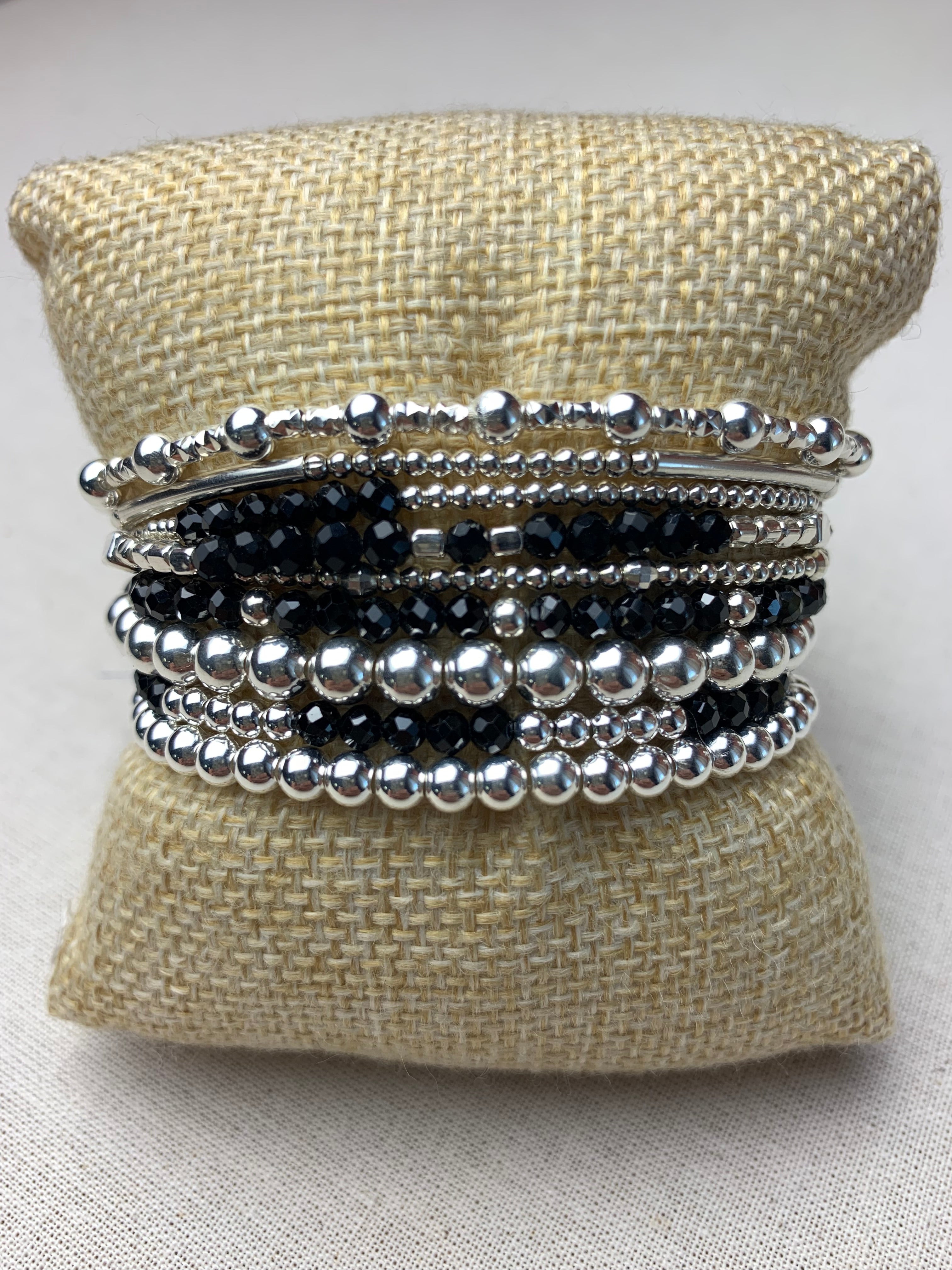 Bracelet Baha Onyx en argent 925 - Perles en Provence (photo 2)