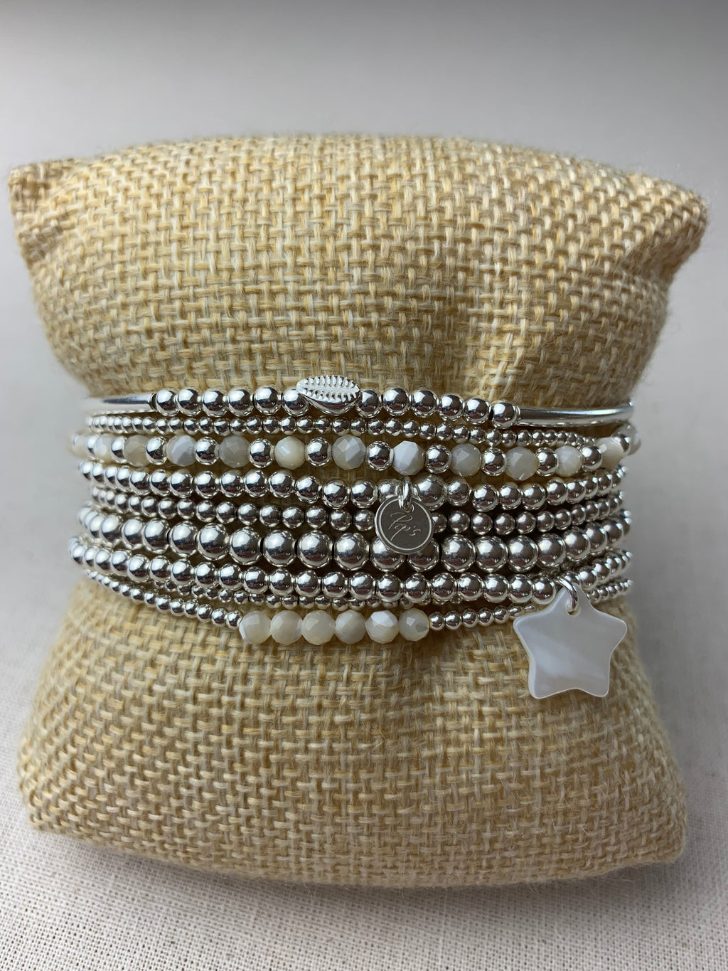 Bracelet Soleil Nacre Paloma en argent 925 - Perles en Provence (photo 2)