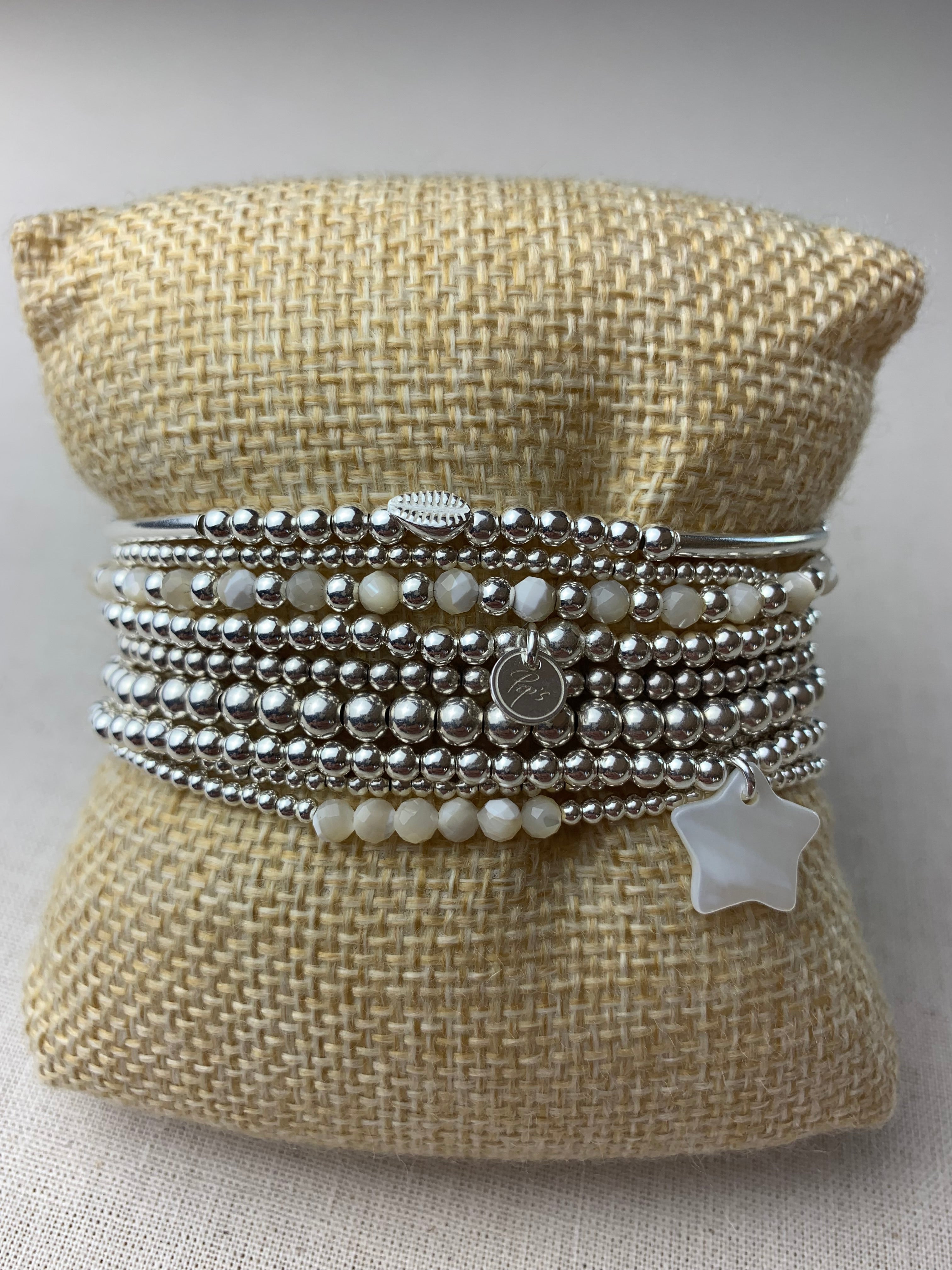 Bracelet Soleil Nacre Paloma en argent 925 - Perles en Provence (photo 2)