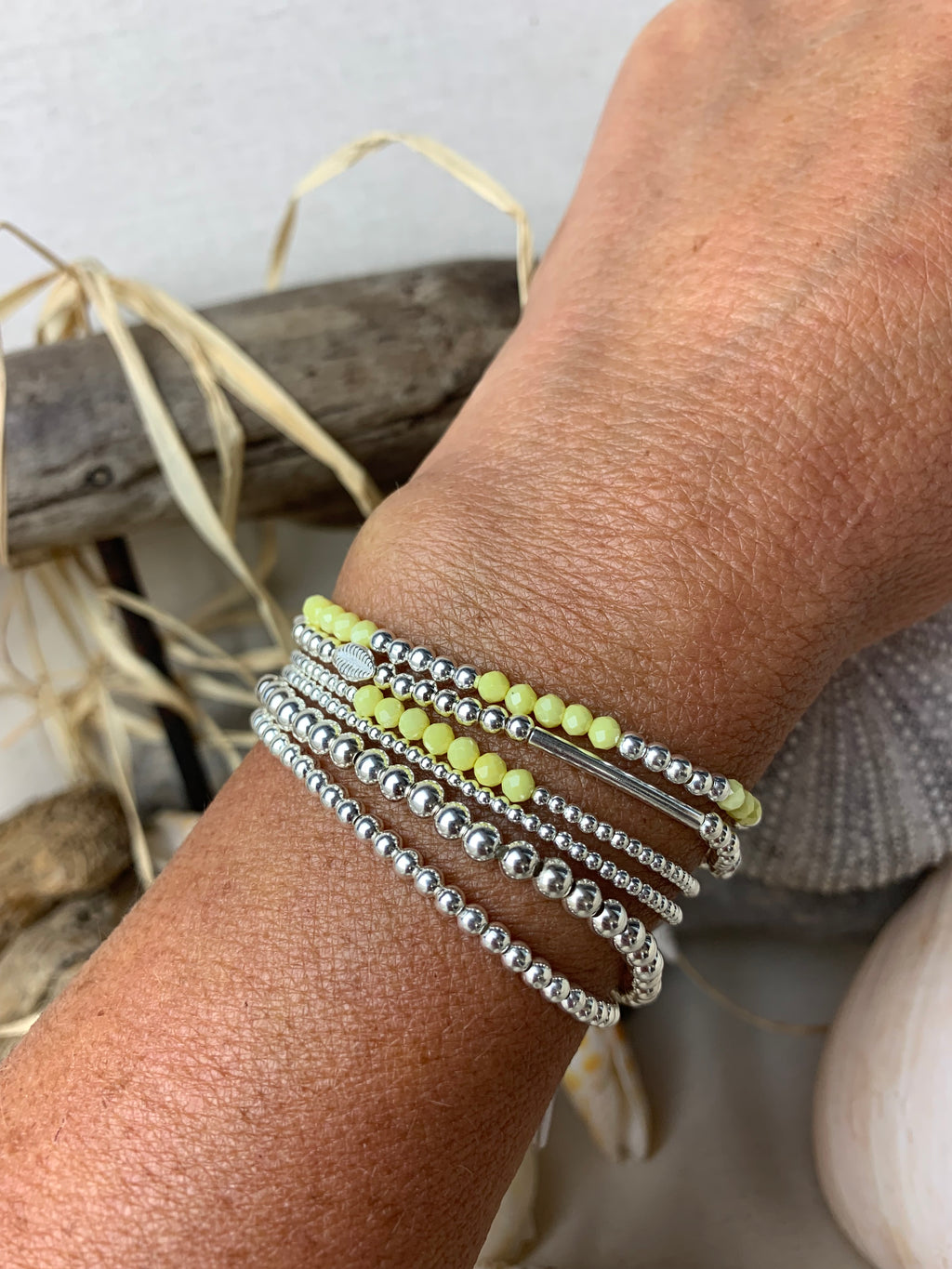 Bracelet Soleil Zirconium Yellow en argent 925 - Perles en Provence (photo 3)