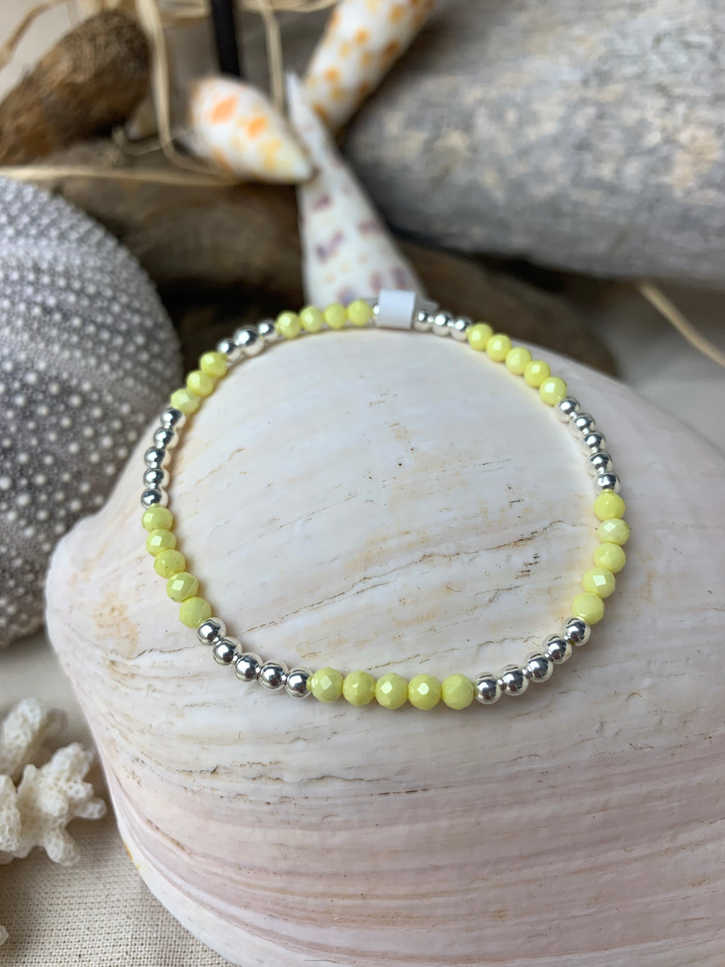 Bracelet Soleil Zirconium Yellow en argent 925 - Perles en Provence (photo 2)