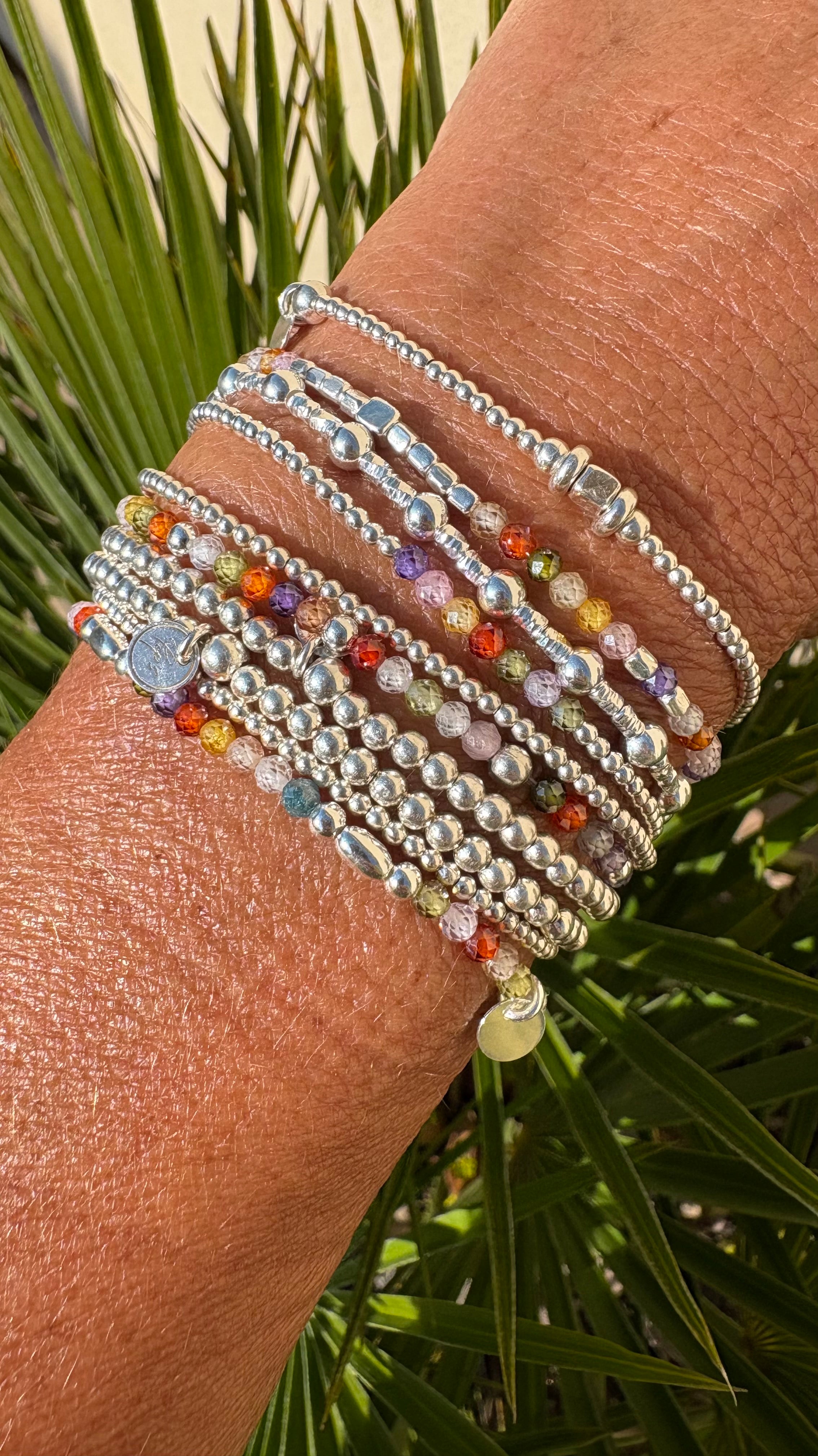 Bracelet Marine zirconium Mixed en argent 925 - Perles en Provence (photo 2)