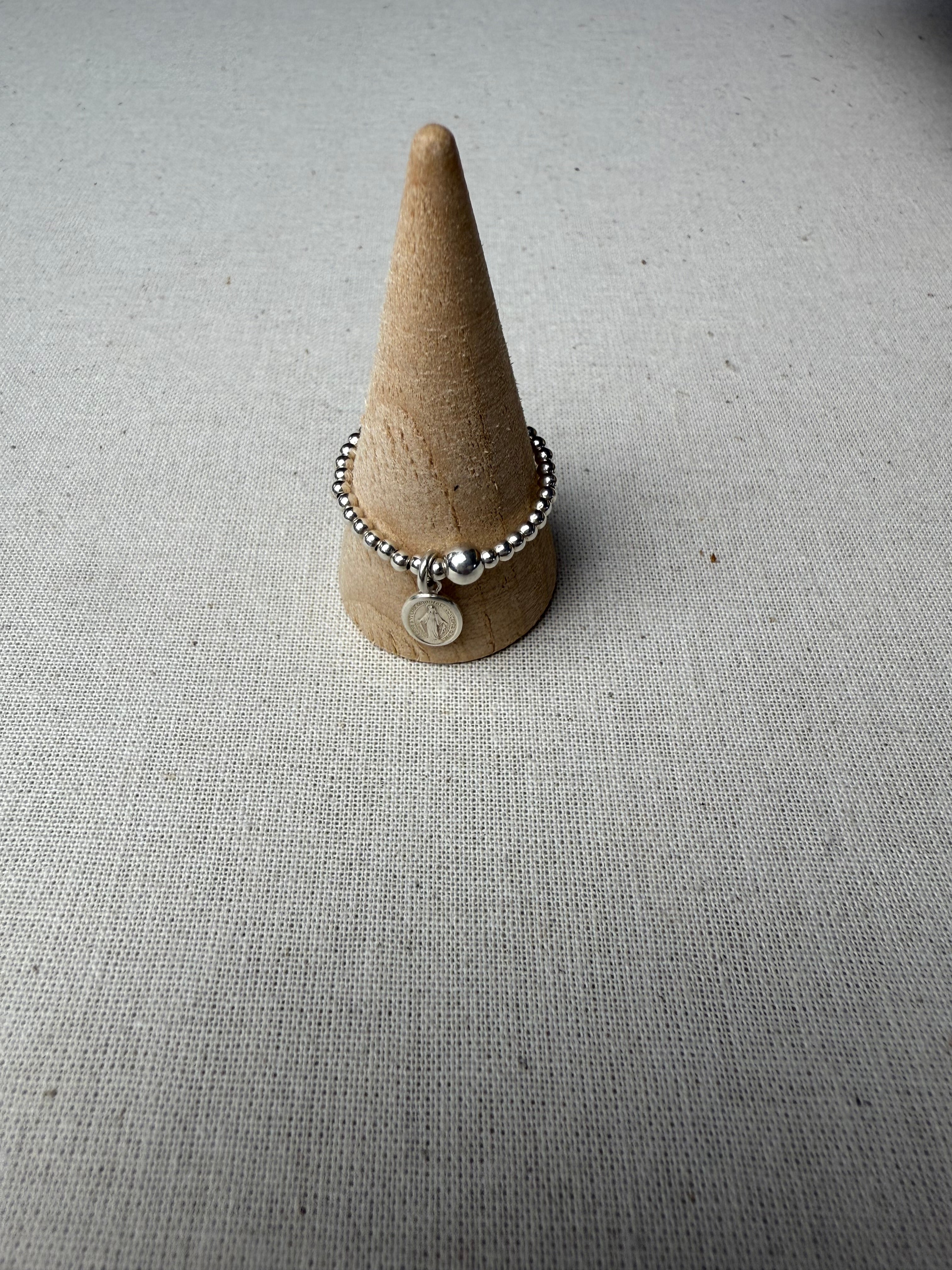 Bague Madone en argent 925 - Perles en Provence