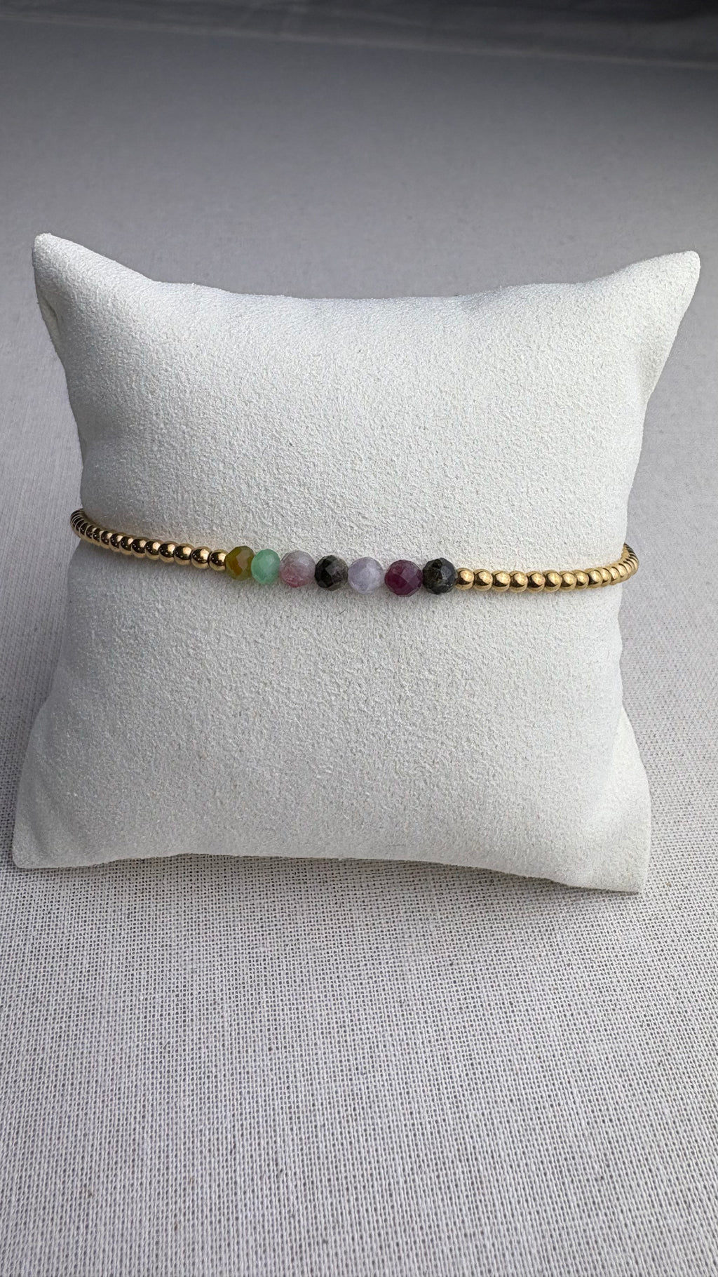 Bracelet Léna doré Tourmaline - Perles en Provence