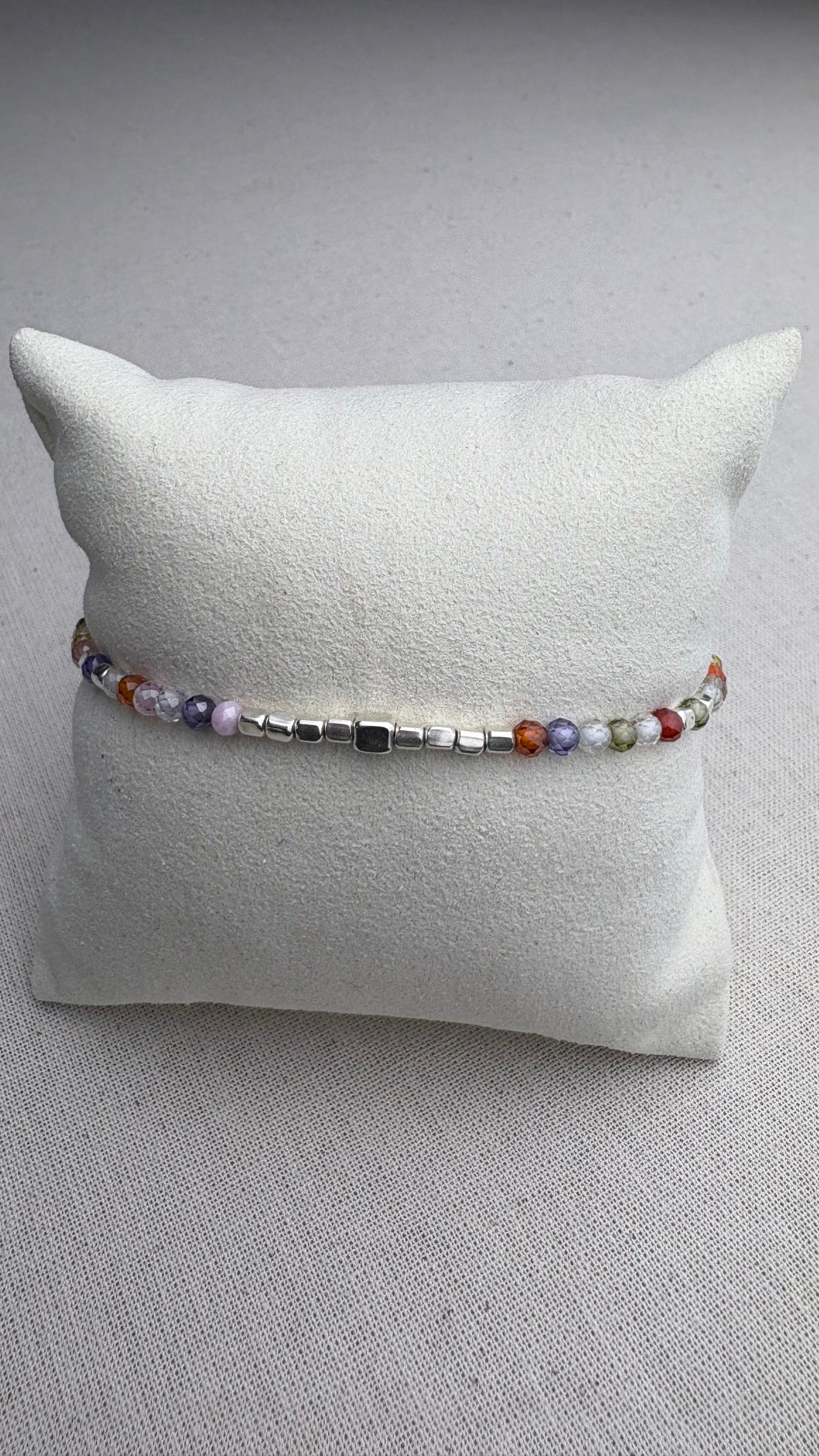 Bracelet Marine zirconium Mixed en argent 925 - Perles en Provence