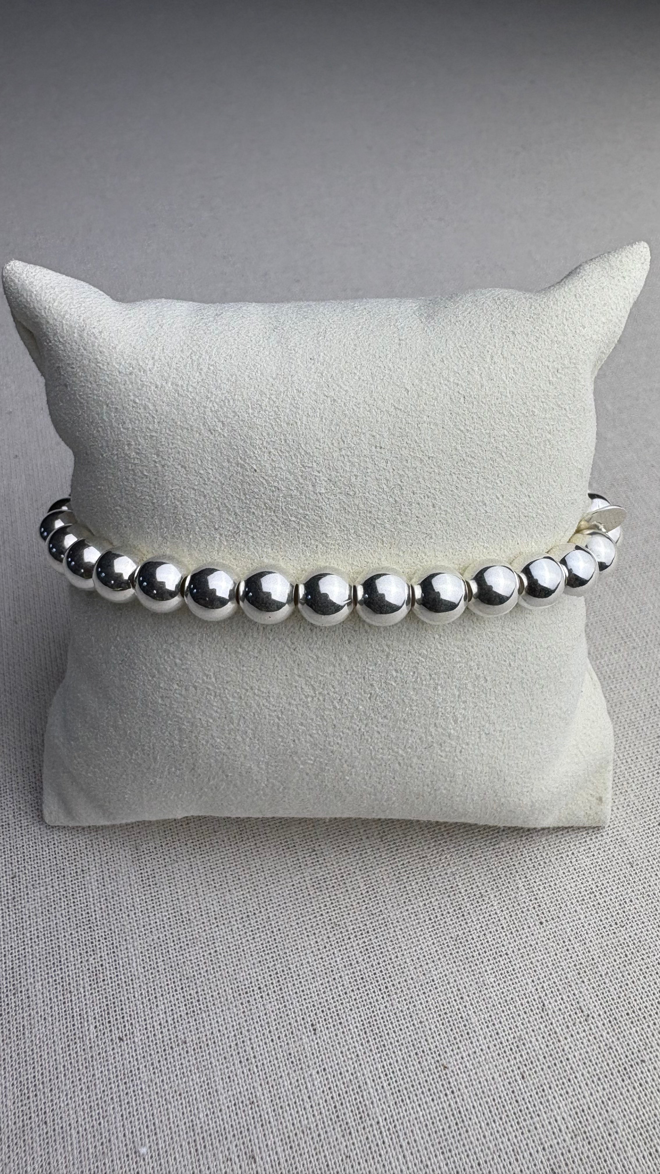 Bracelet Argent 6mm - Perles en Provence