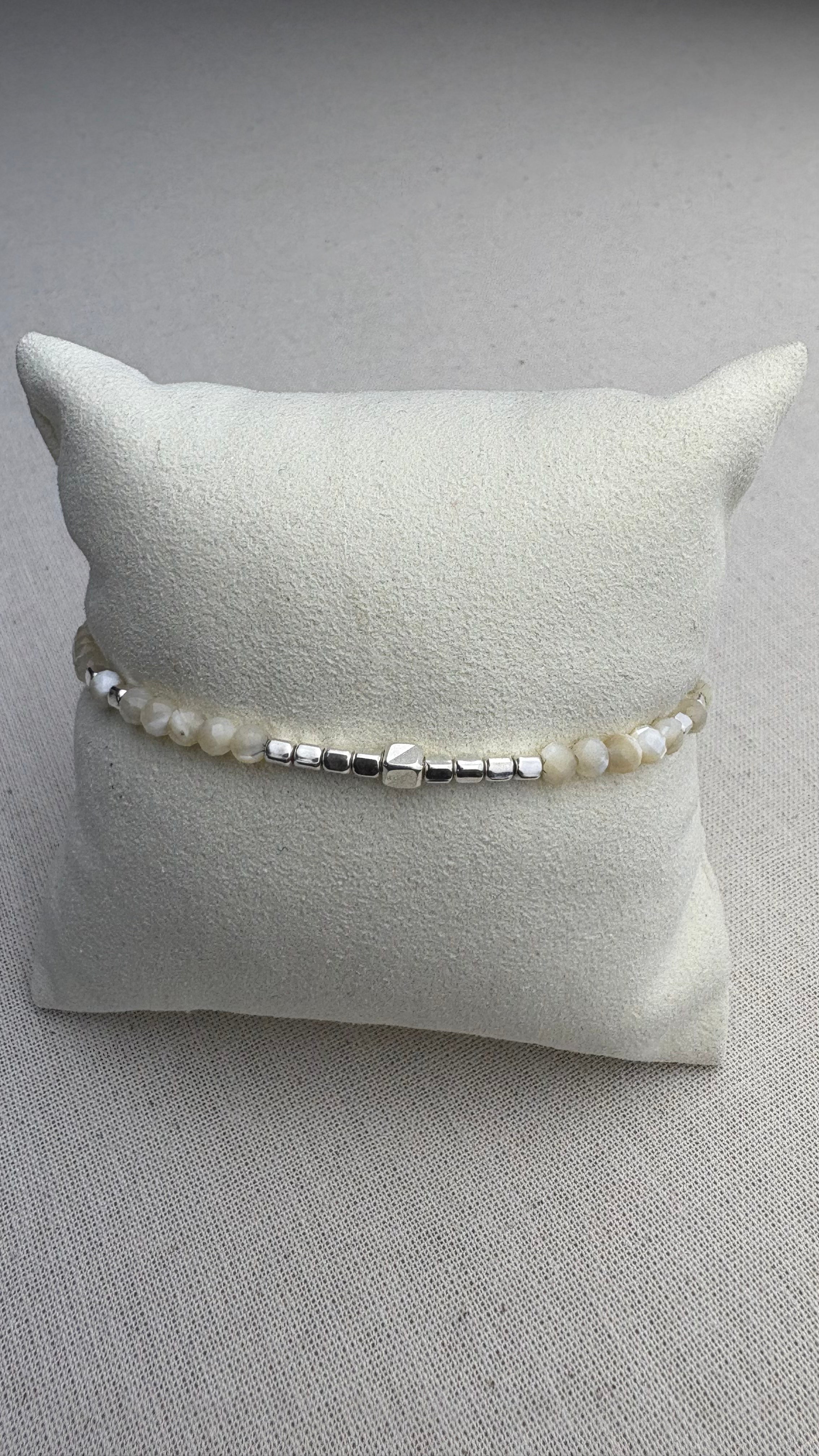 Bracelet Marine Nacre Paloma en argent 925 - Perles en Provence