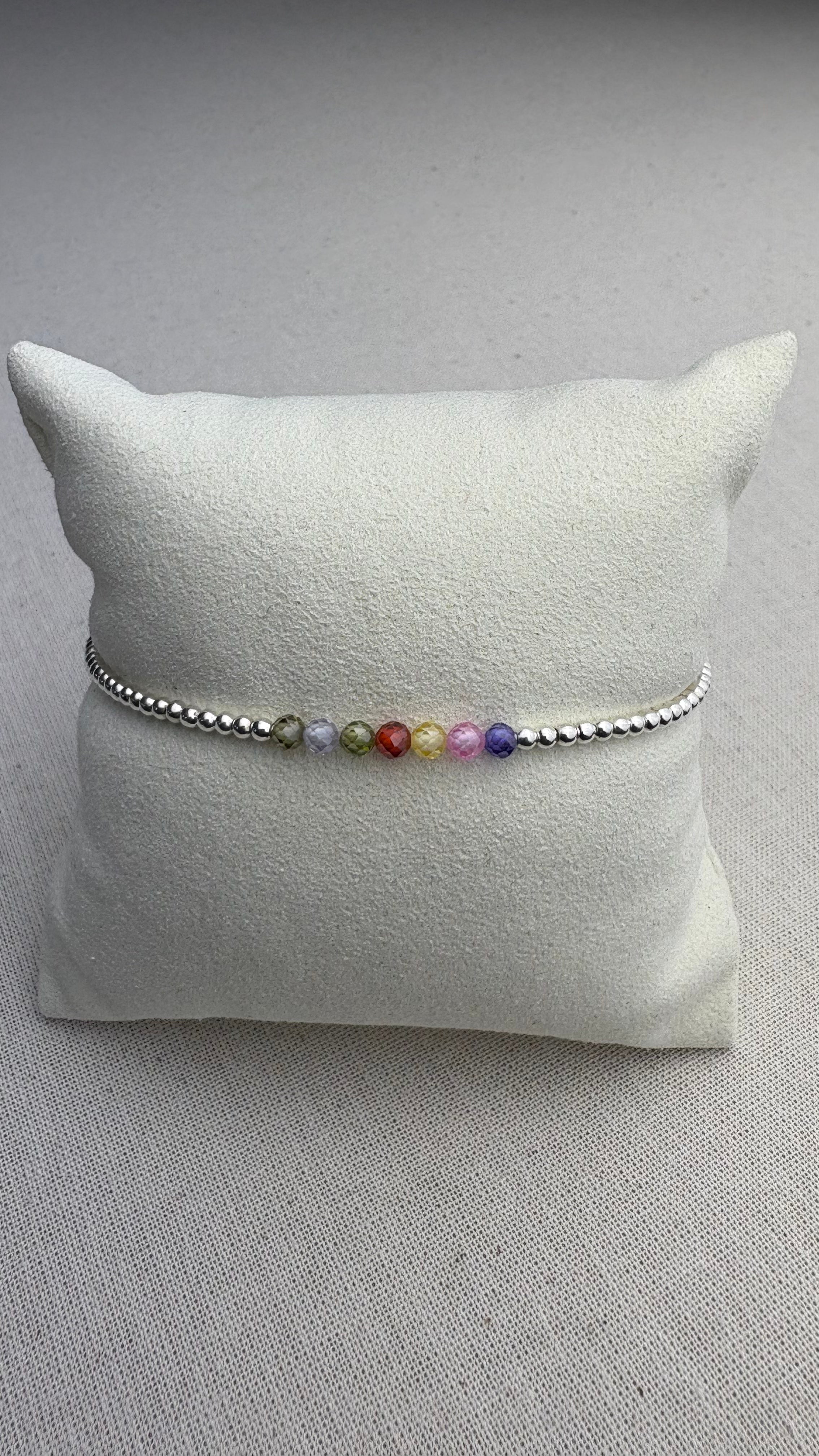 Bracelet Léna Zirconium mixed en argent 925 - Perles en Provence