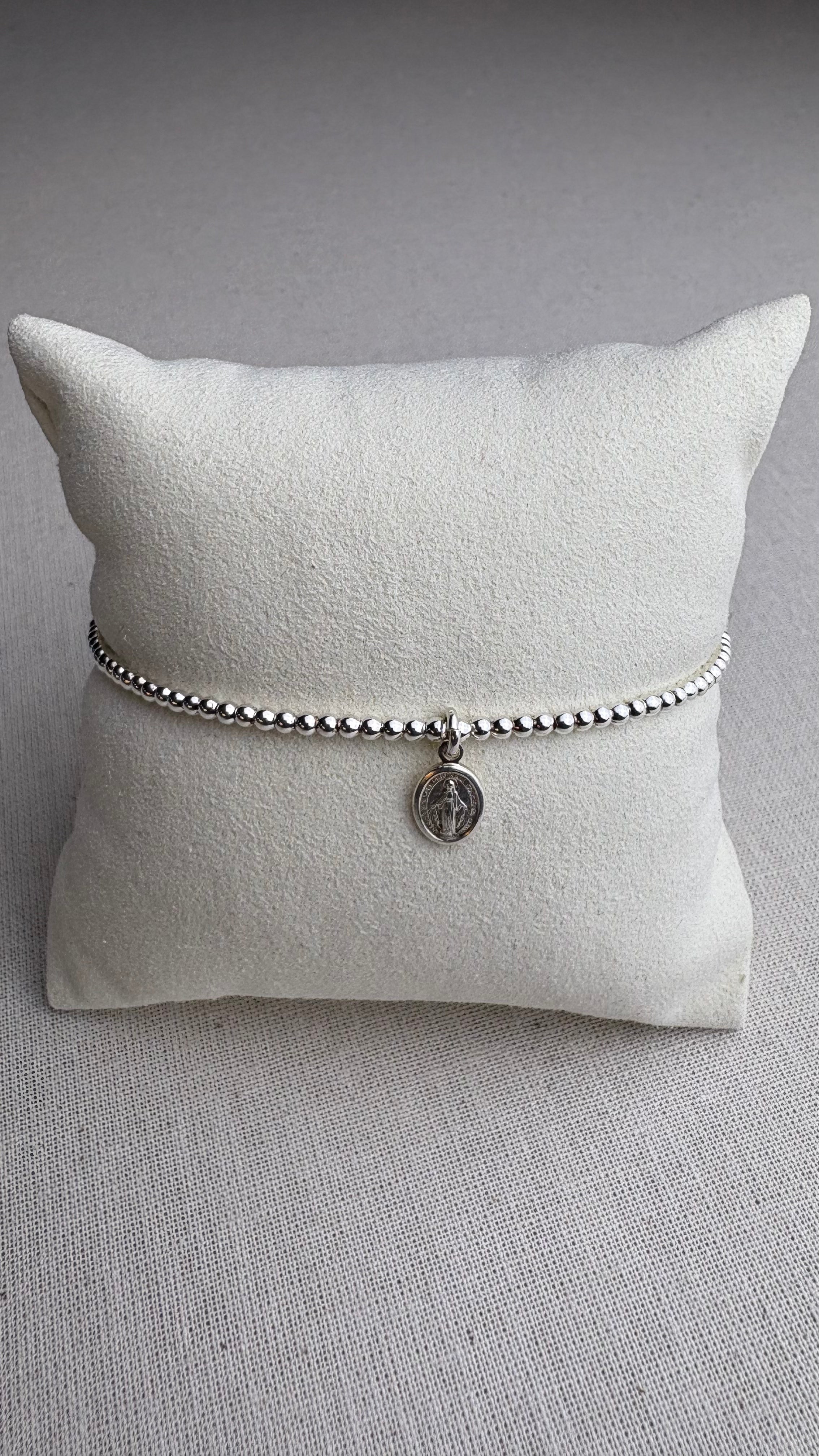 Bracelet Madone en argent 925 - Perles en Provence