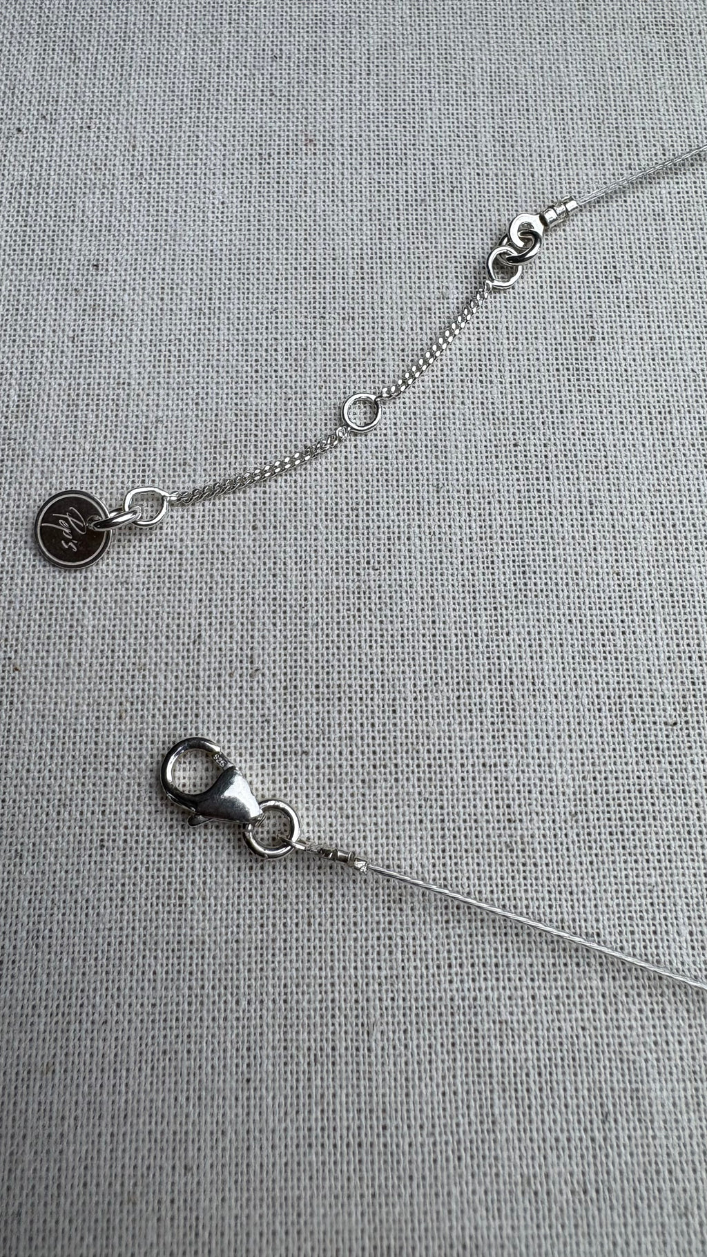 Collier ras de coup Briolette Pierre de Lune en argent 925 - Perles en Provence (photo 2)