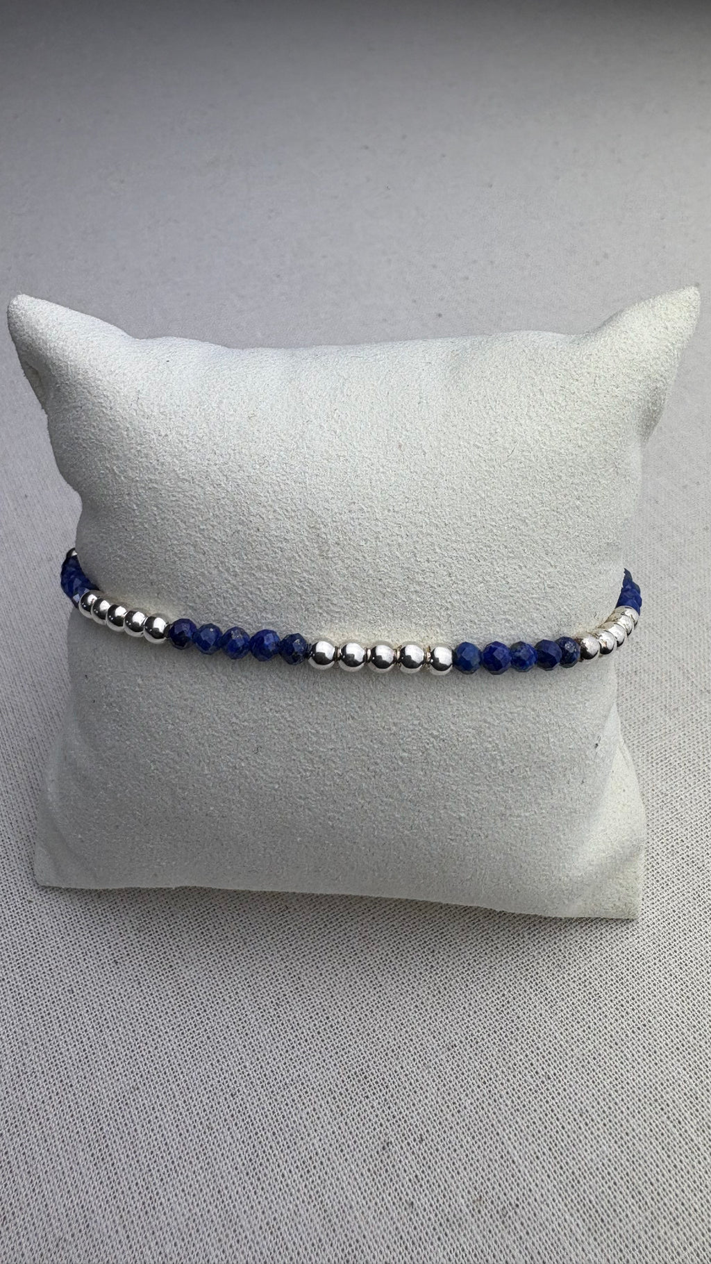 Bracelet Soleil Lapis Afghanistan - Perles en Provence