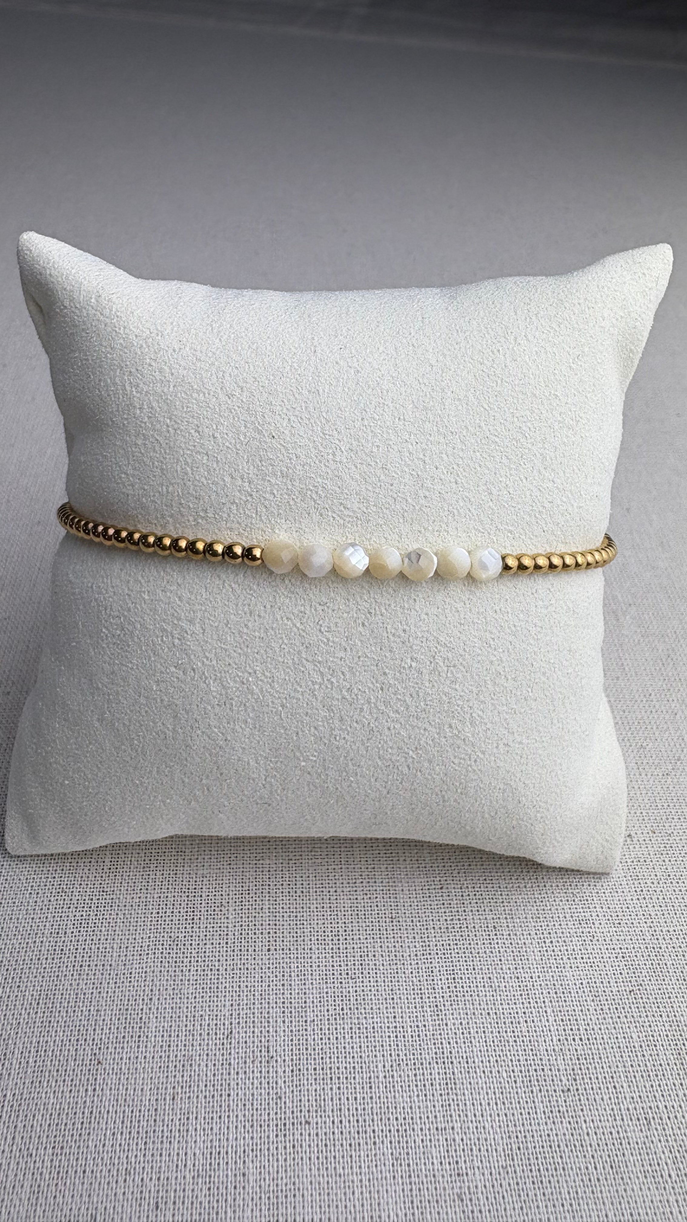 Bracelet Léna doré Nacre Paloma - Perles en Provence