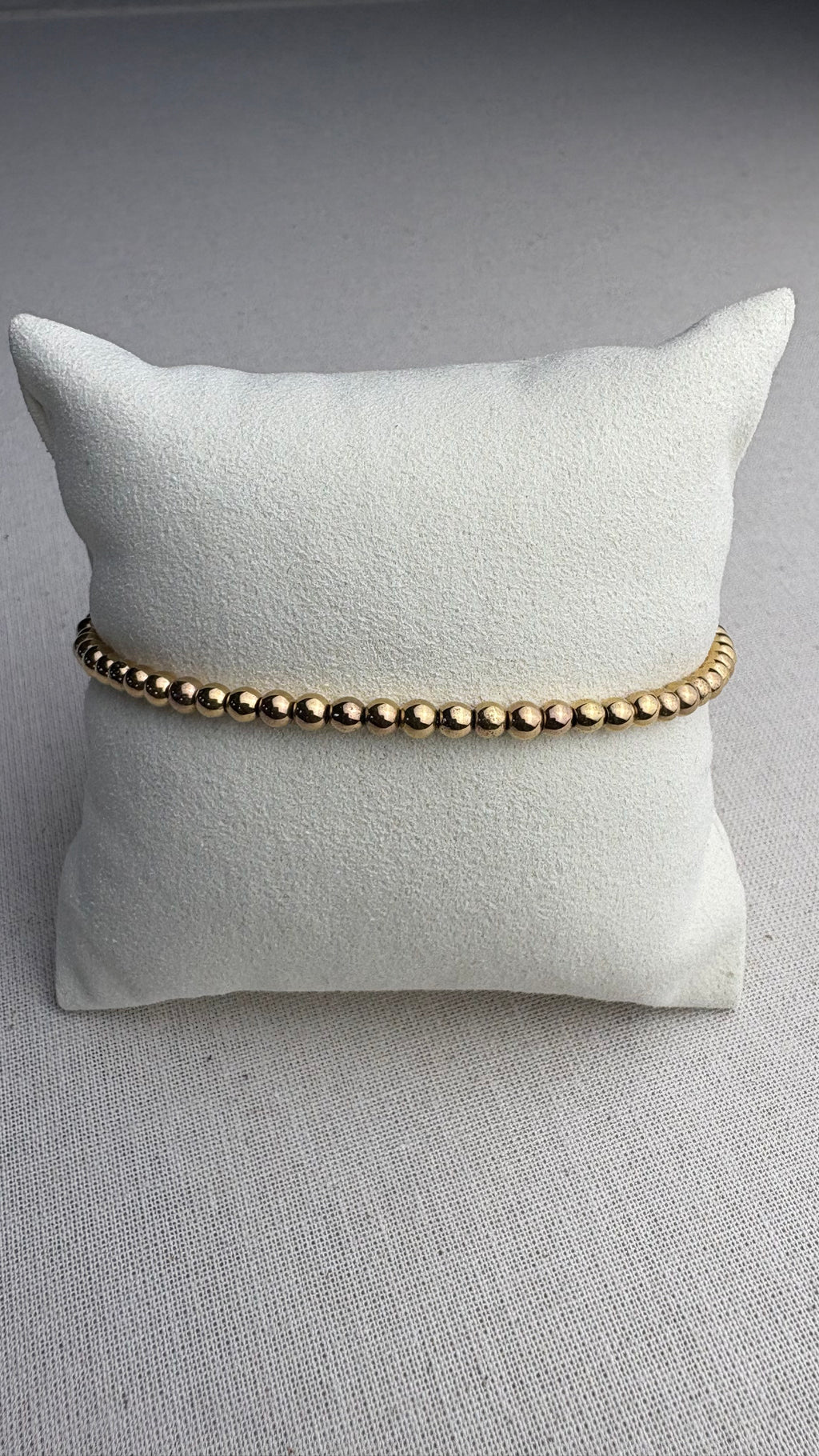 Bracelet Hématite Doré 3 mm - Perles en Provence