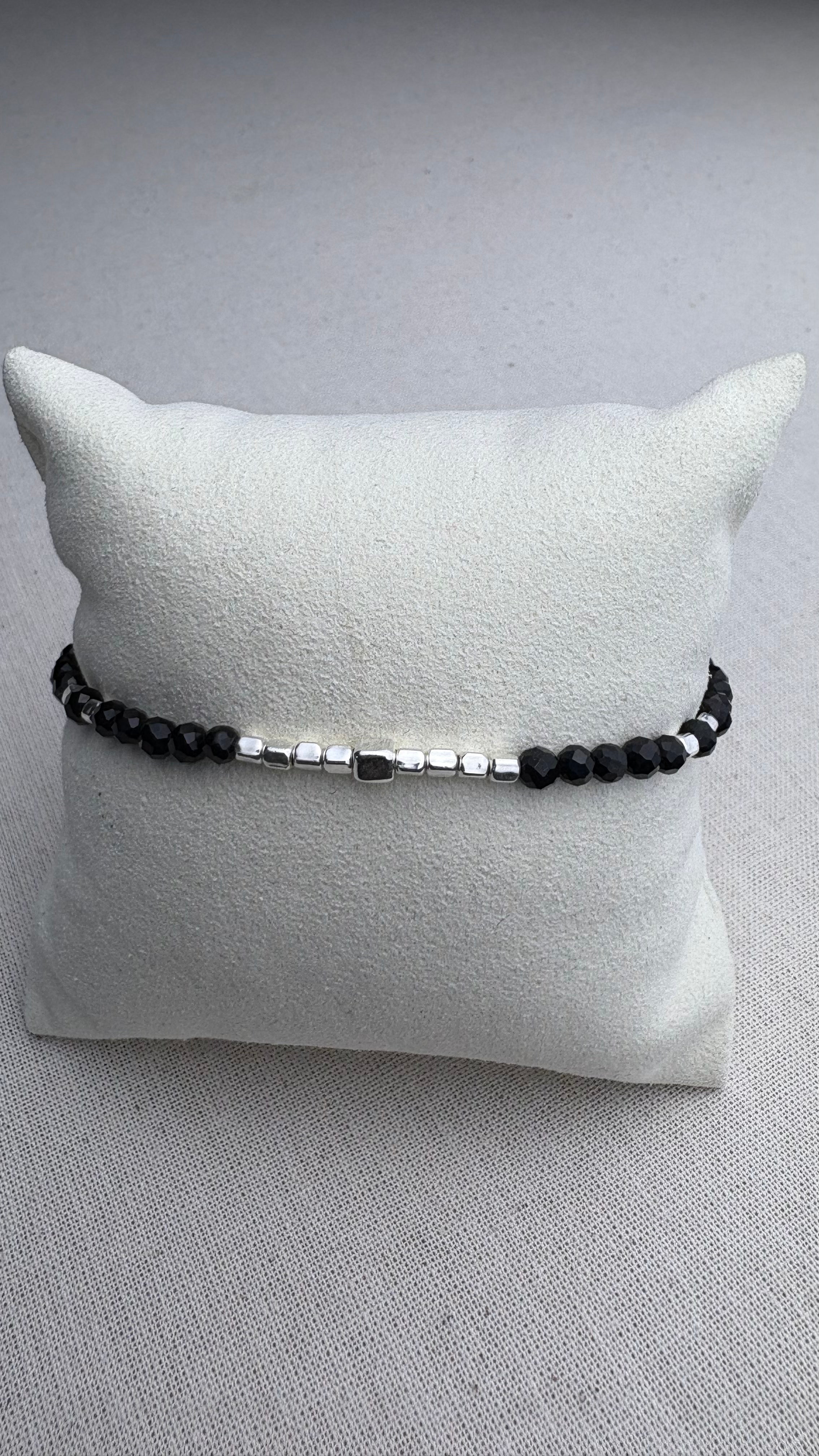 Bracelet Marine Onyx en argent 925 - Perles en Provence