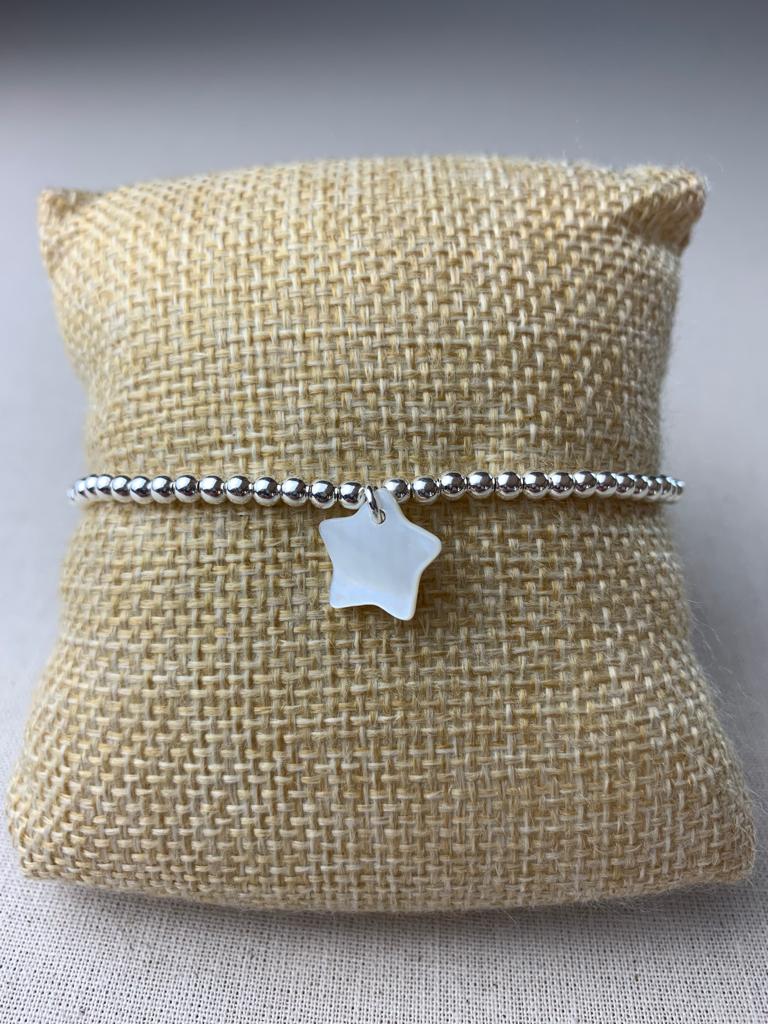 Bracelet Étoile en argent 925 - Perles en Provence